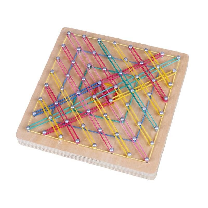 Montessori Geometric Design Board