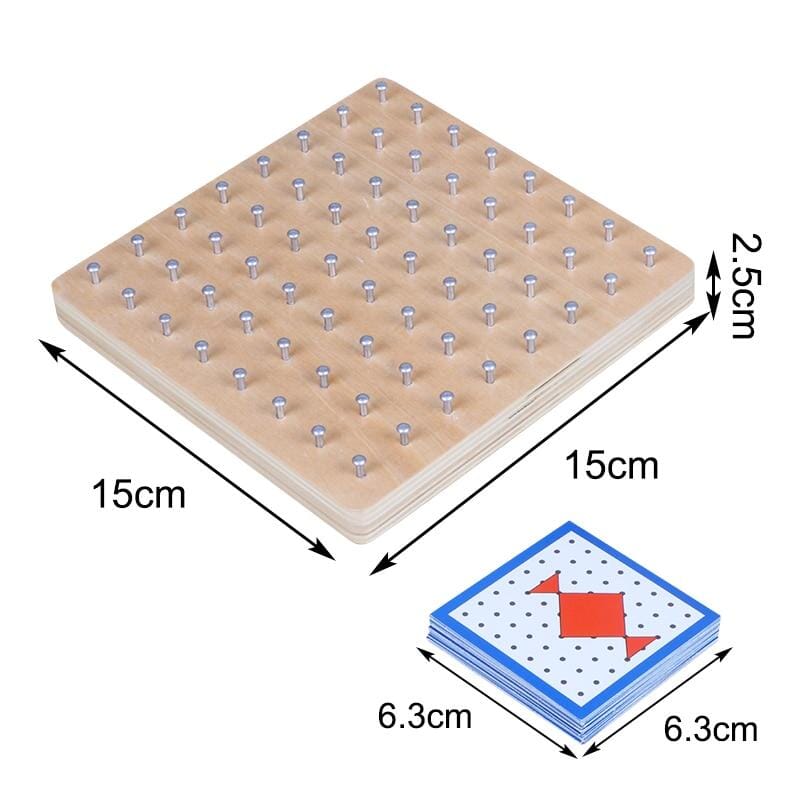 Montessori Geometric Design Board