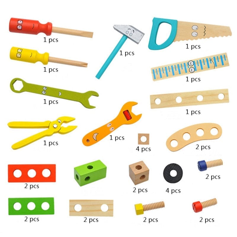 Children's Wooden Tool Kit